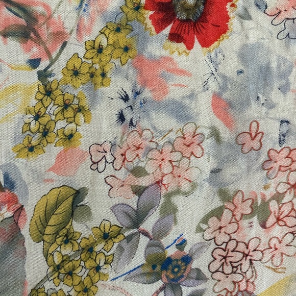 Floral and lace blouse with Peter Pan collar - Picture 5 of 12